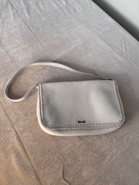 The Sak compact Cream Leather Flora Shoulder Bag